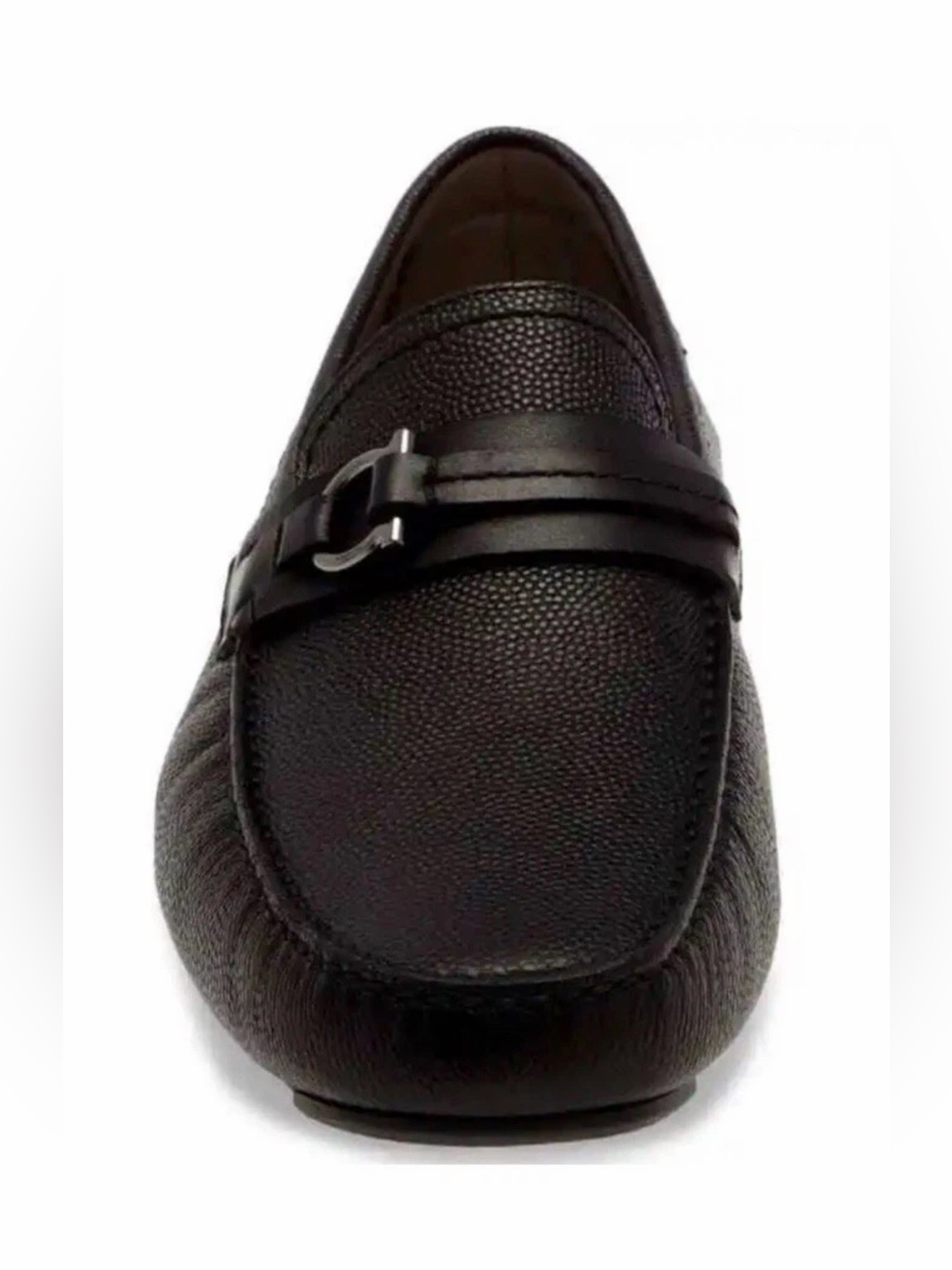 Ferragamo Remar Sz 7 Men's Black Leather Slip-On Loafer